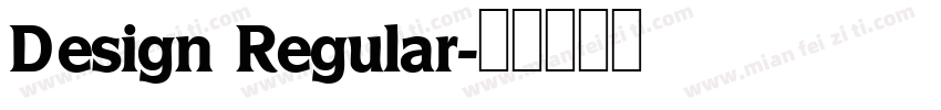 Design Regular字体转换